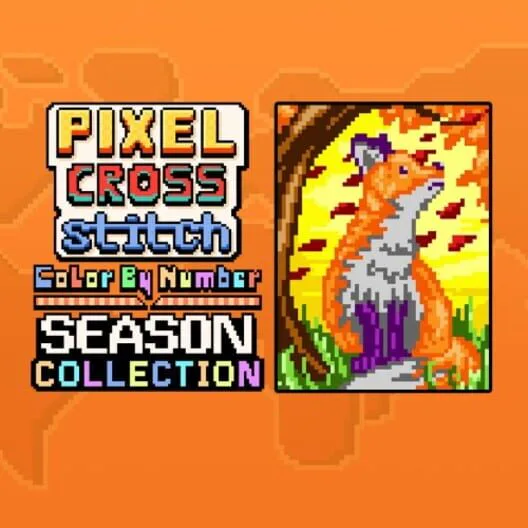 Copertina di Pixel Cross Stitch Color by Number Seasons Collection