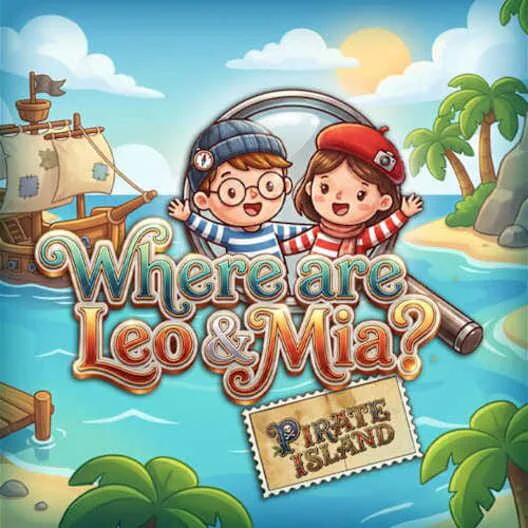 Copertina di Where are Leo and Mia? Pirate Island