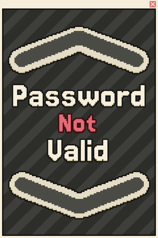 Copertina di Password Not Valid