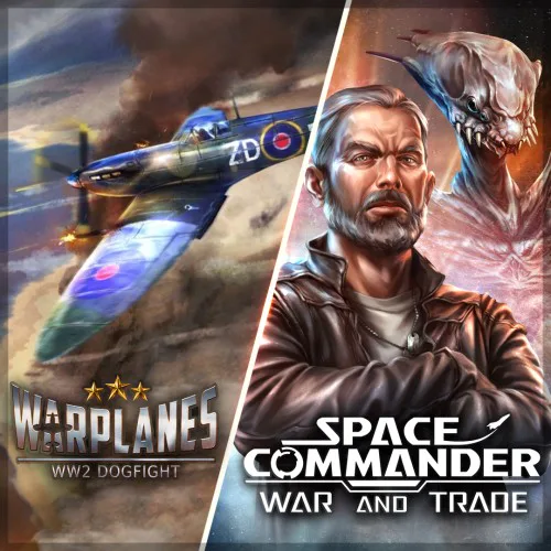 Copertina di Warplanes: WW2 + Space Commander Bundle