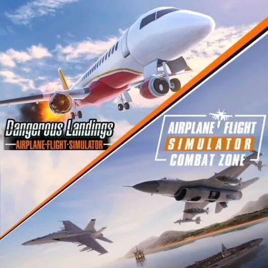 Copertina di Airplane Flight Simulator Bundle: Combat Zone & Dangerous Landings