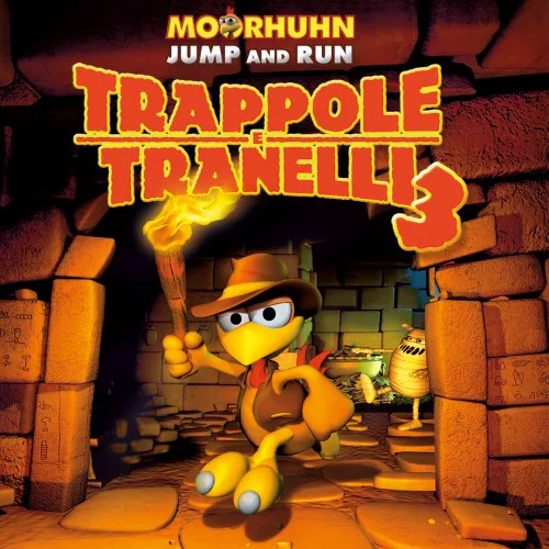 Copertina di Moorhuhn Jump and Run 'Trappole e Tranelli 3'