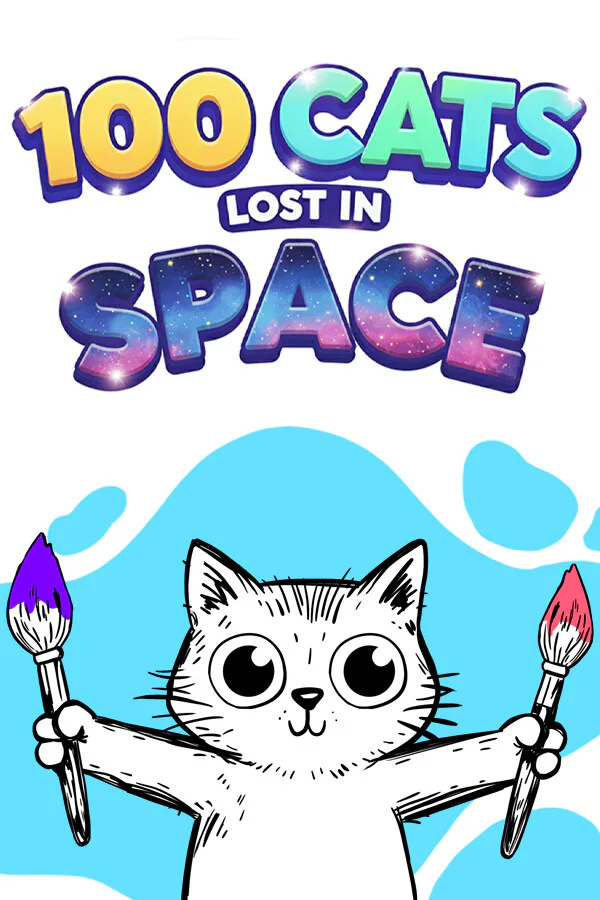 Copertina di 100 Cats Lost In Space Find & Color