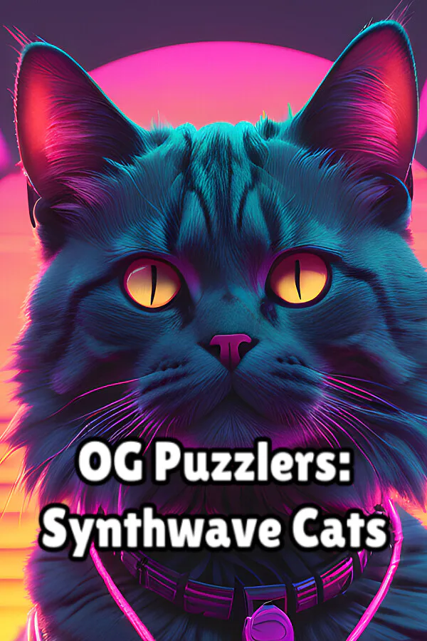 Copertina di OG Puzzlers: Synthwave Cats
