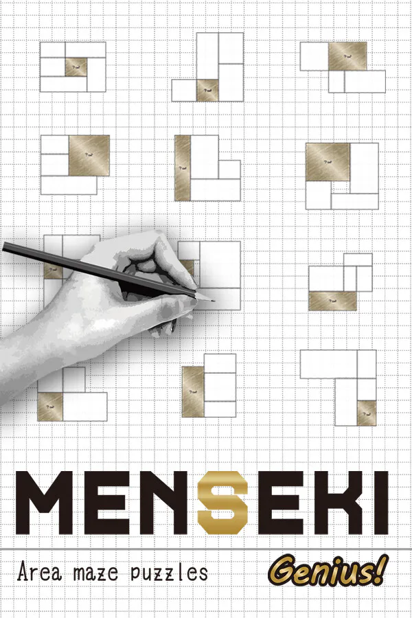 Copertina di MENSEKI Genius! : Rompicapi logici di aree