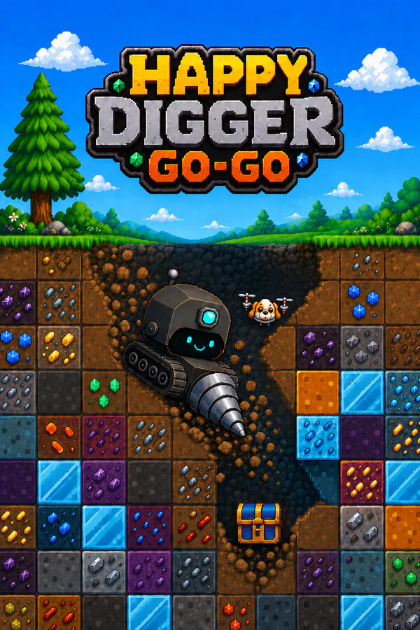 Copertina di Happy Digger Go-Go