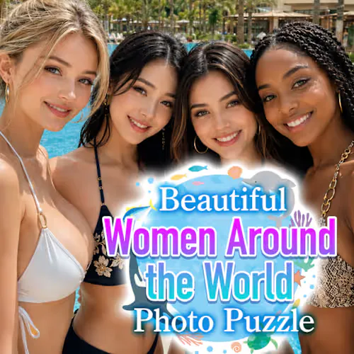 Copertina di Beautiful Women Around the World Photo Puzzle