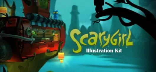 Copertina di Scarygirl Illustration Kit