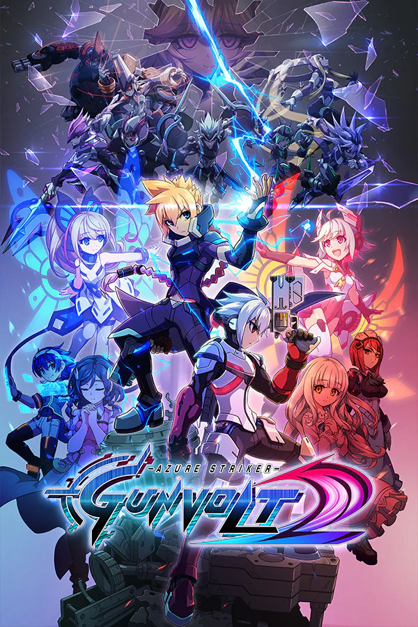 Copertina di Azure Striker Gunvolt 2
