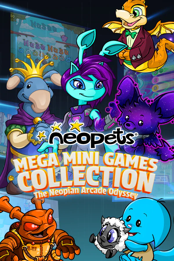 Copertina di Neopets - Mega Mini Games Collection - The Neopian Arcade Odyssey