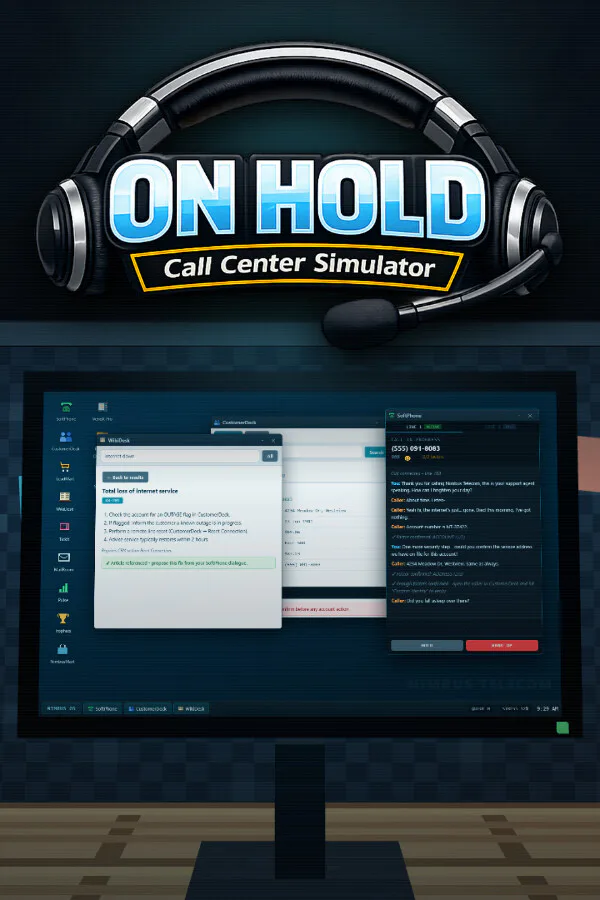 Copertina di On Hold - Call Center Simulator