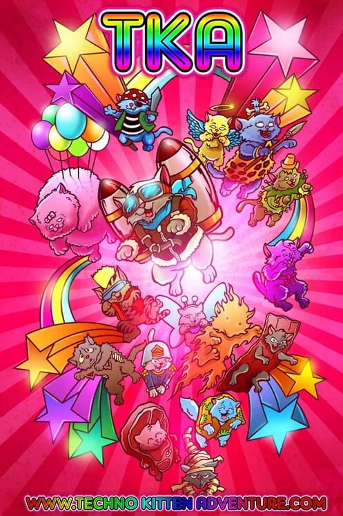 Copertina di Techno Kitten Adventure