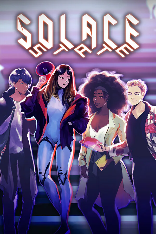 Copertina di Solace State: emozionanti storie cyberpunk