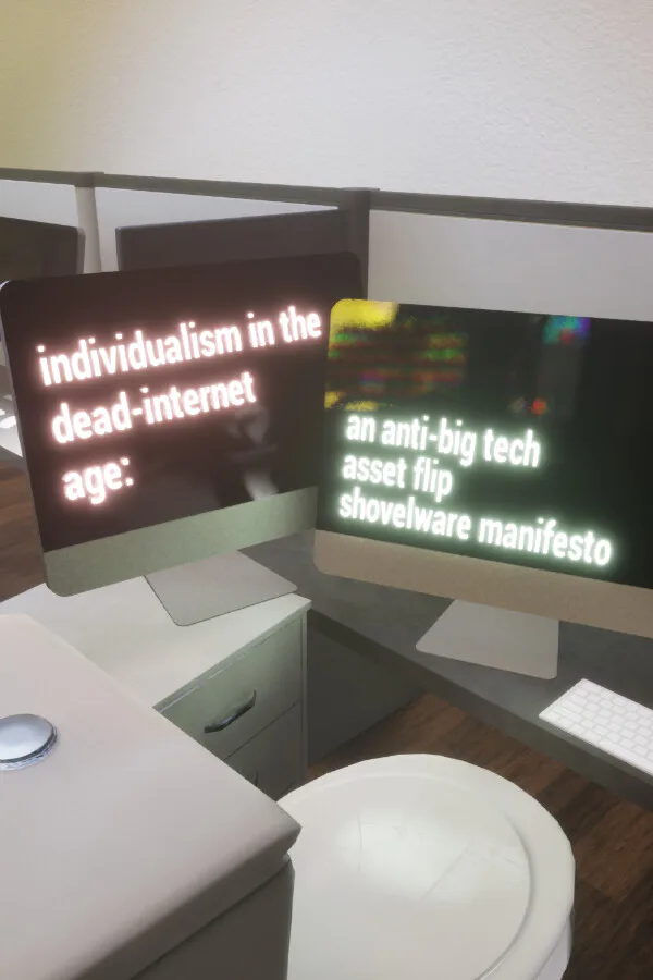 Copertina di individualism in the dead-internet age: an anti-big tech asset flip shovelware r̶a̶n̶t̶ manifesto