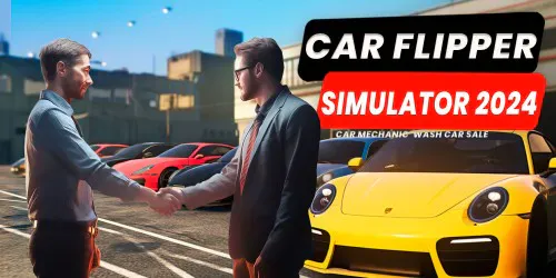 Copertina di Car Flipper Simulator 2024 - Car Mechanic, Wash, Car Sale