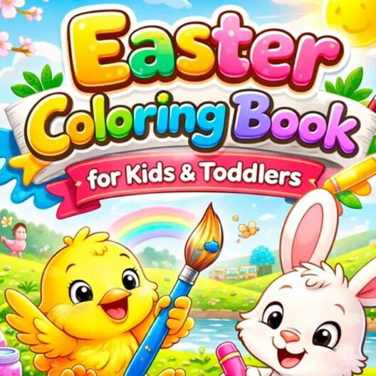 Copertina di Easter Coloring Book for Kids & Toddlers
