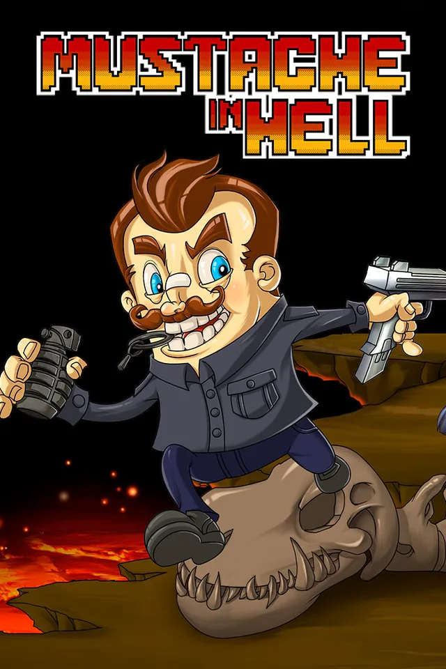 Copertina di Mustache in Hell