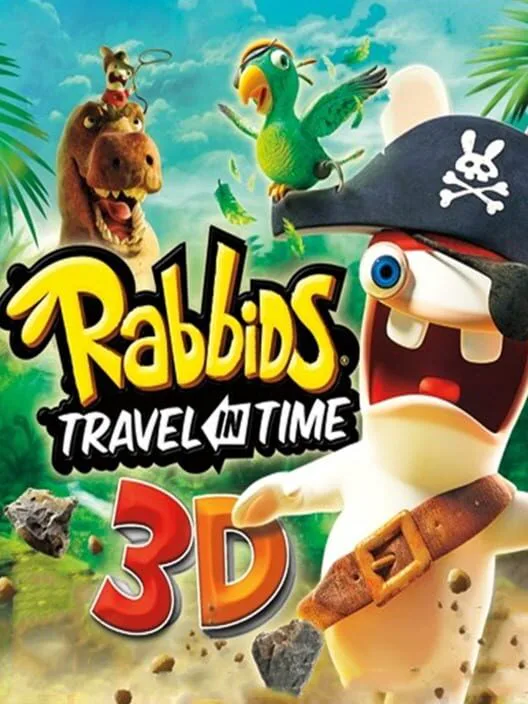Copertina di Rabbids Travel in Time 3D