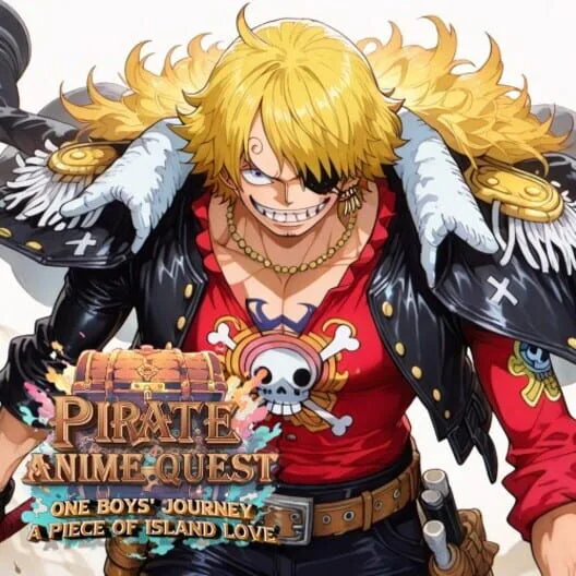 Copertina di Pirate Anime Quest: One Boys' Journey, A Piece of Island Love