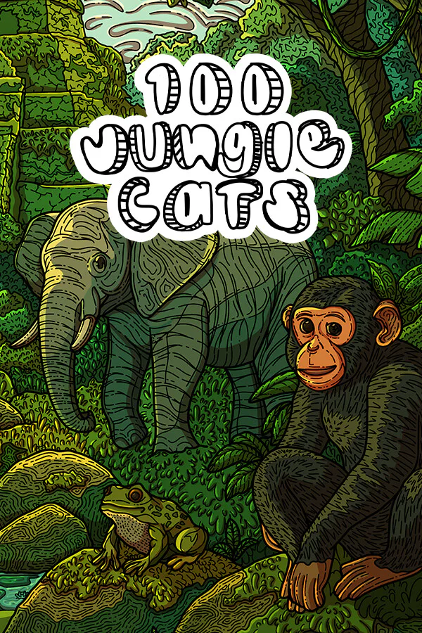 Copertina di 100 Jungle Cats