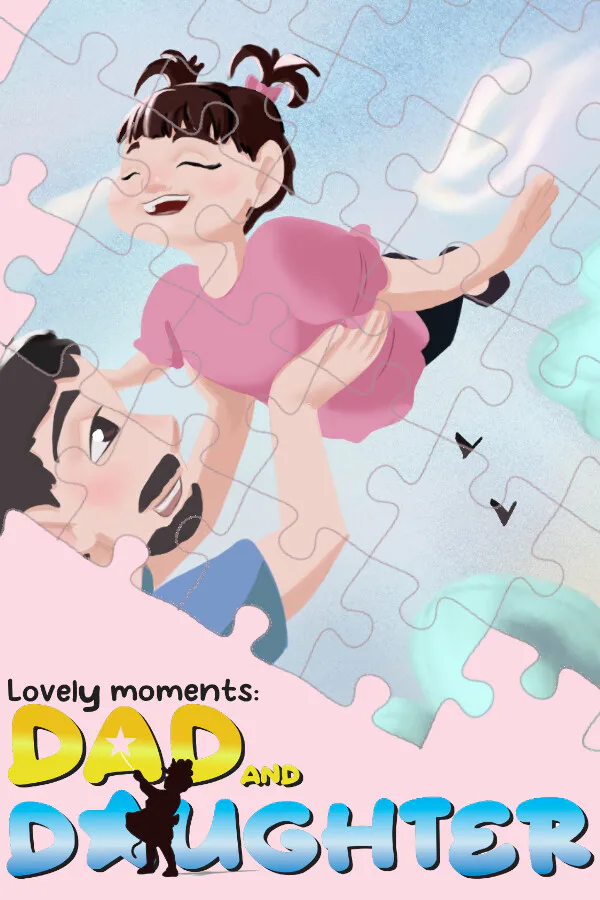 Copertina di Lovely Moments: Dad and daughter. Jigsaw Puzzle Game