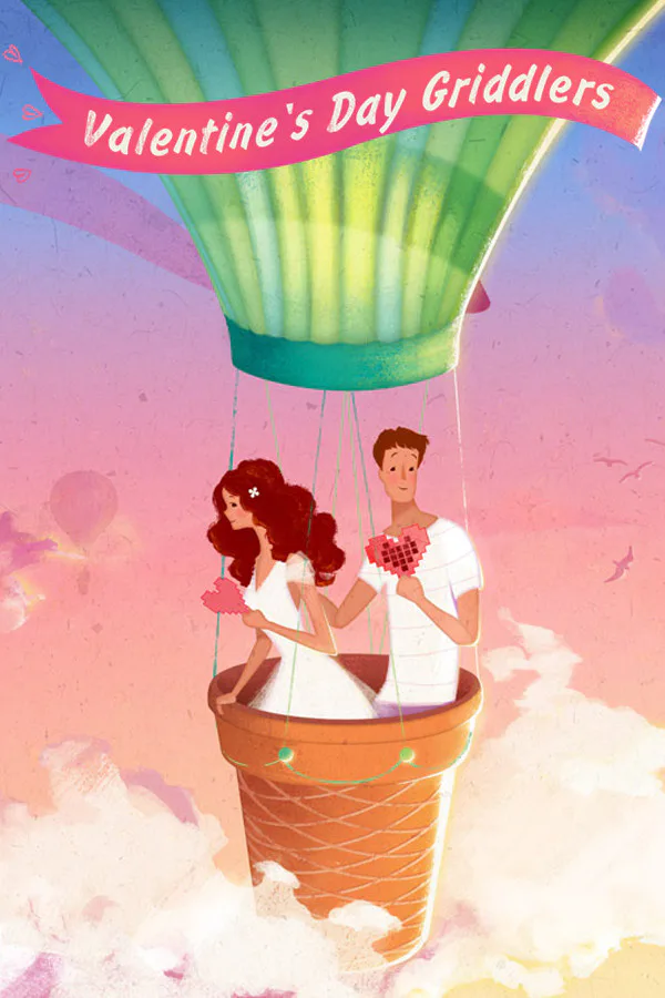 Copertina di Valentine's Day Griddlers