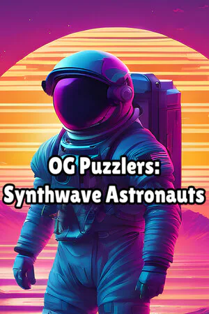 Copertina di OG Puzzlers: Synthwave Astronauts
