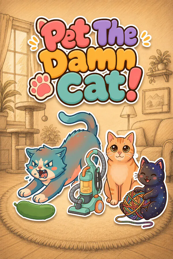 Copertina di Pet The Damn Cat!