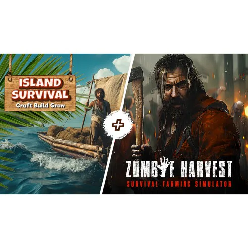 Copertina di Island Survival: Craft, Build, Grow & Zombie Harvest: Survival Farming Simulator Bundle Collection