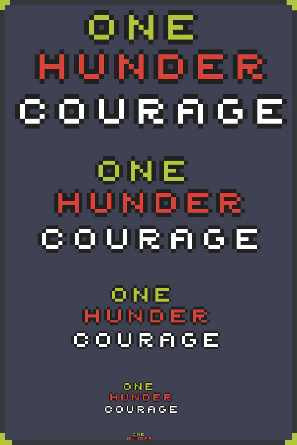 Copertina di One Hundred Courage