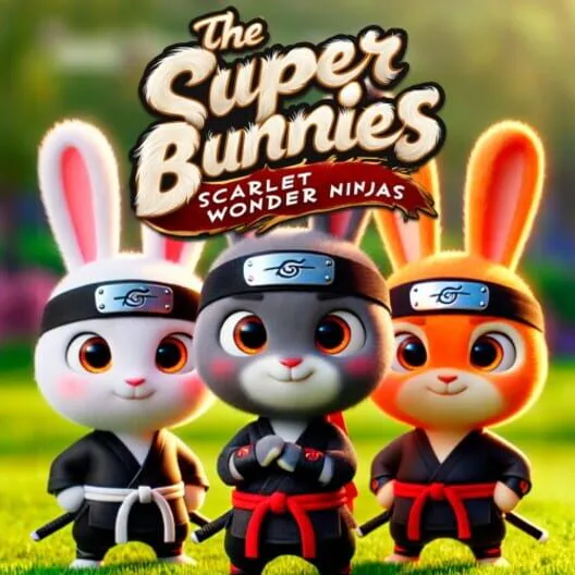 Copertina di The Super Bunnies: Scarlet Wonder Ninjas