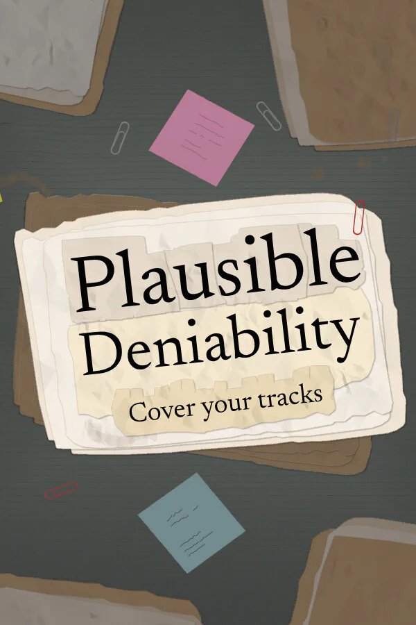 Copertina di Plausible Deniability - Cover Your Tracks