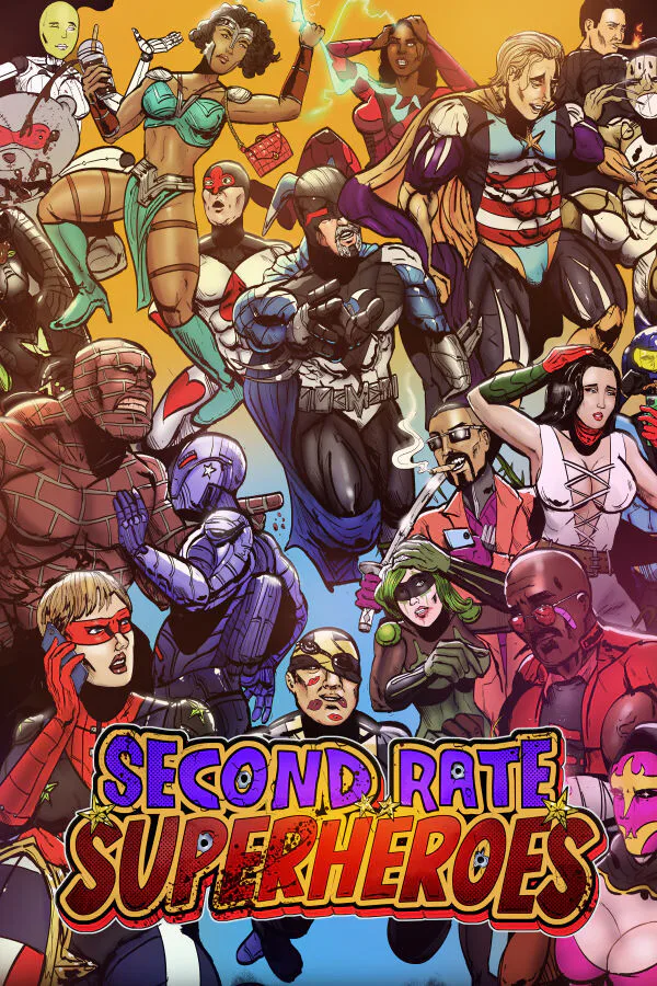 Copertina di Second Rate Superheroes