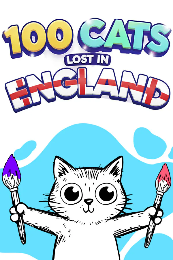 Copertina di 100 Cats Lost In England Find & Color