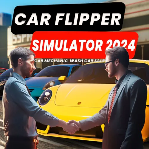 Copertina di Car Flipper Simulator 2024 - Car Mechanic, Wash, Car Sale
