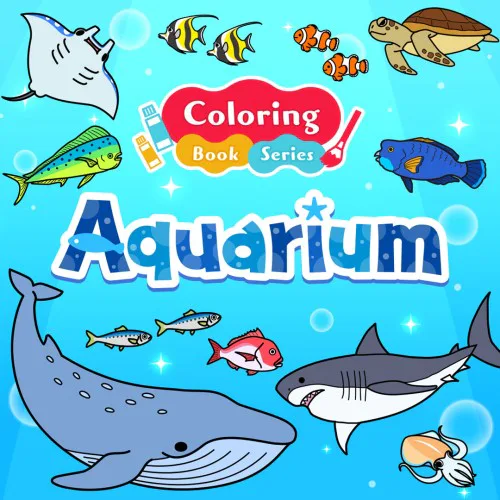 Copertina di Serie di libri da colorare Acquario