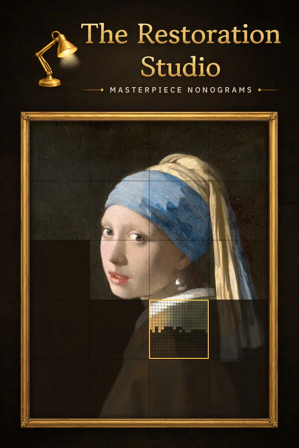 Copertina di The Restoration Studio: Masterpiece Nonograms