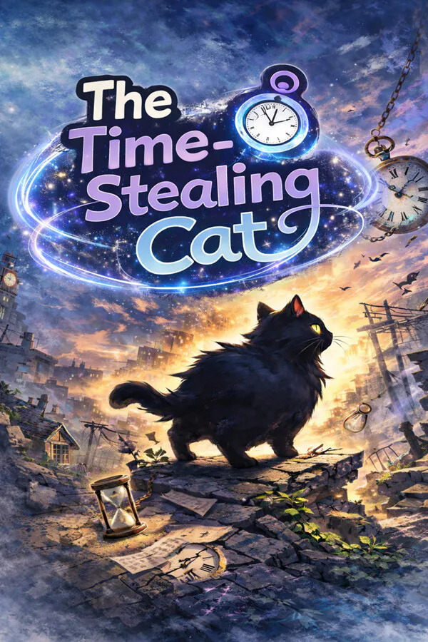 Copertina di The Time‑Stealing Cat