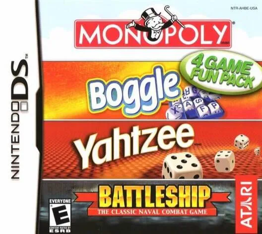 Copertina di Monopoly / Boggle / Yahtzee / Battleship