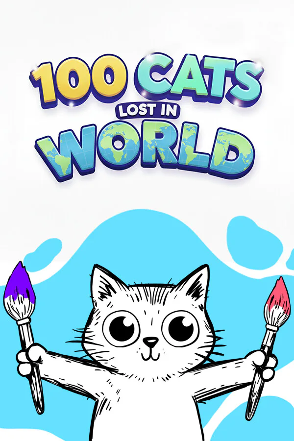 Copertina di 100 Cats Lost In World Find & Color