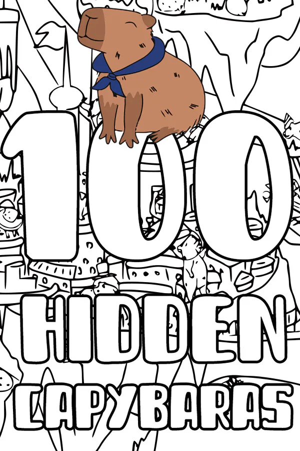 Copertina di 100 Hidden Capybaras
