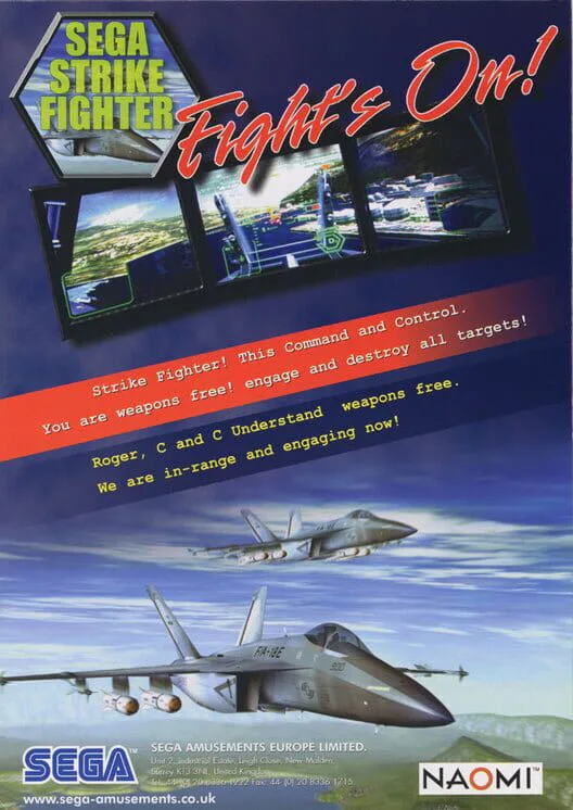 Copertina di Sega Strike Fighter