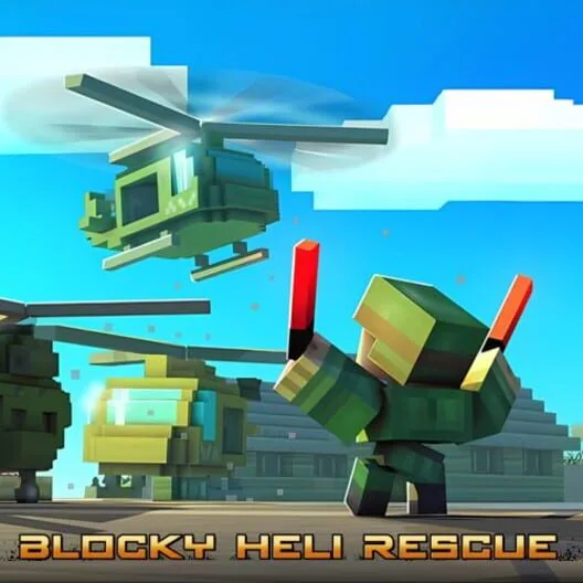 Copertina di Blocky Heli Rescue