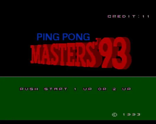 Copertina di Ping Pong Masters '93