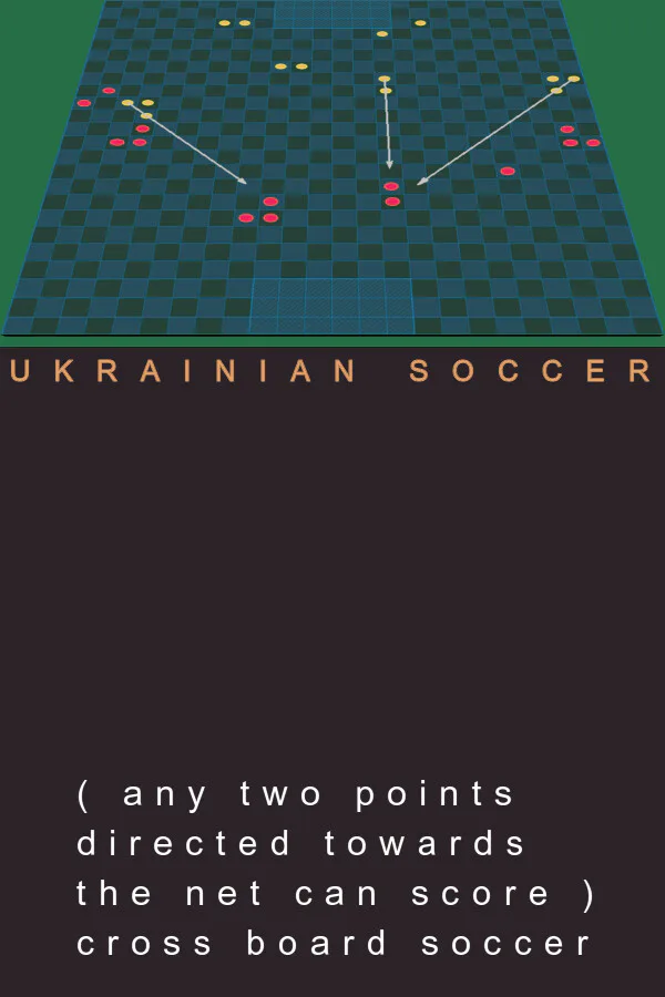Copertina di Ukrainian Soccer ( any two points directed towards the net can score )