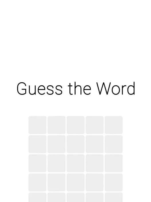 Copertina di Guess the Word