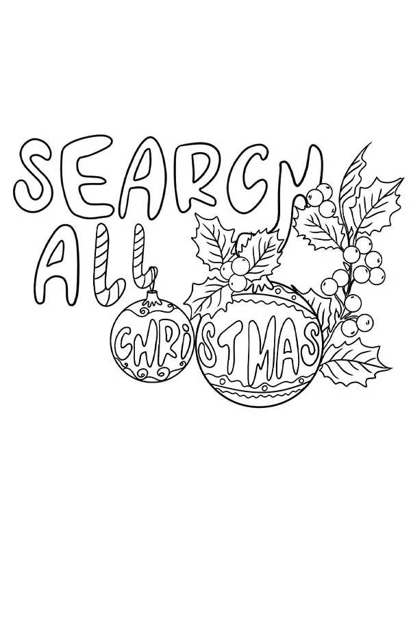 Copertina di SEARCH ALL - CHRISTMAS