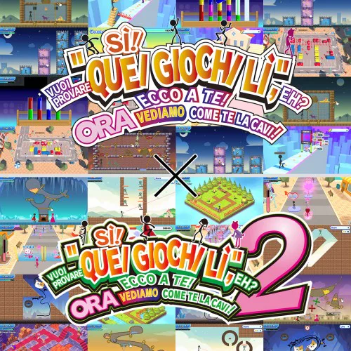 Copertina di SÌ! VUOI PROVARE "QUEI GIOCHI LÌ", EH? ECCO A TE! ORA VEDIAMO COME TE LA CAVI! 1+2