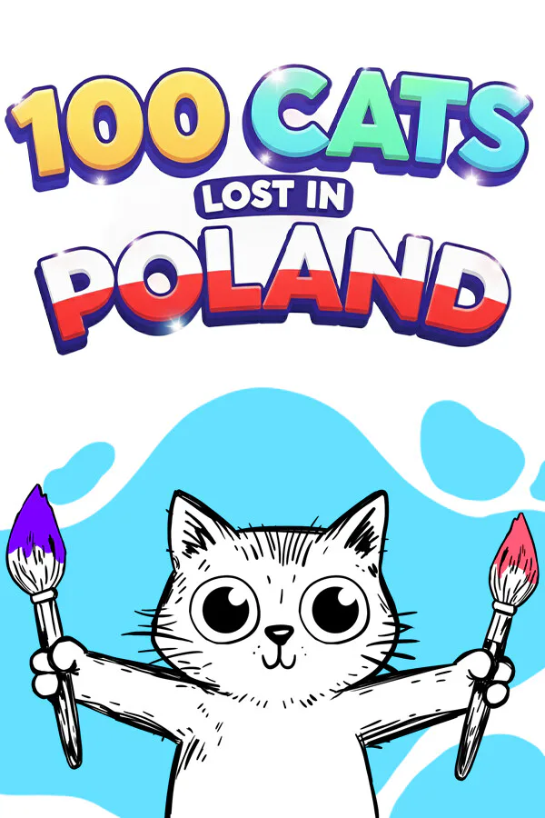 Copertina di 100 Cats Lost In Poland Find & Color