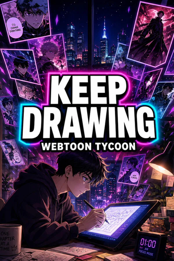 Copertina di Keep Drawing: Webtoon Tycoon